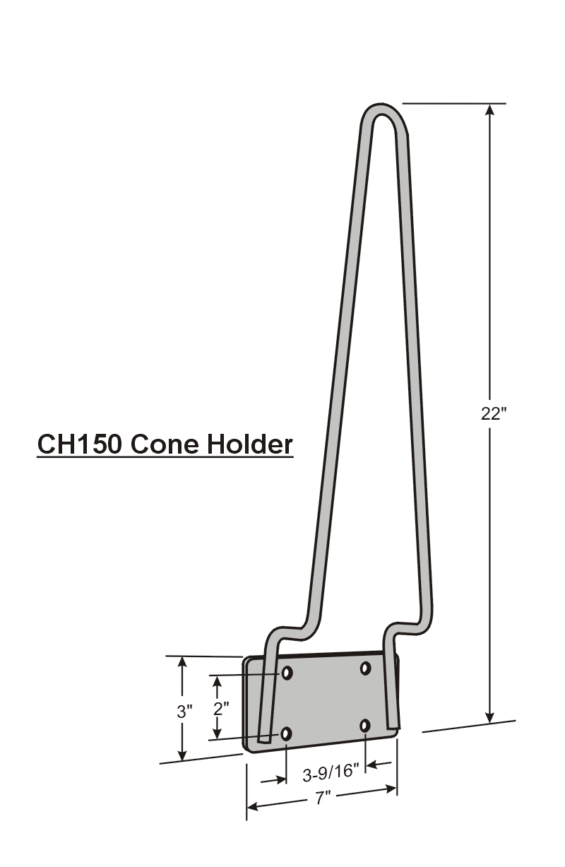 Traffic Cone Holder Truck Cone Holders 18" & 28